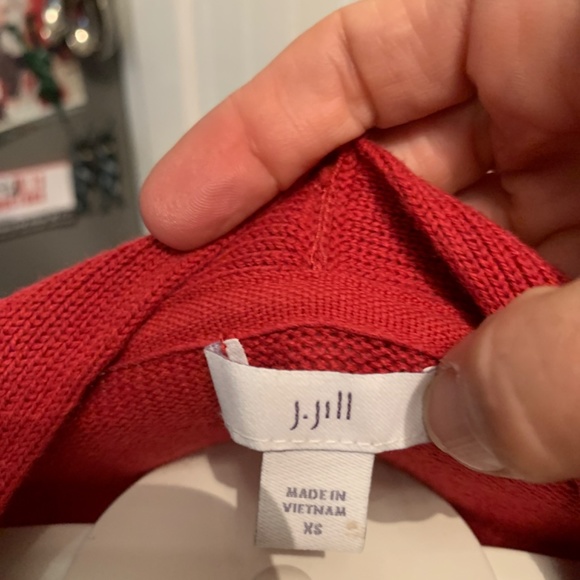 J jill  soft pocketed cardi. Fantastic combination of materials. - Picture 8 of 8